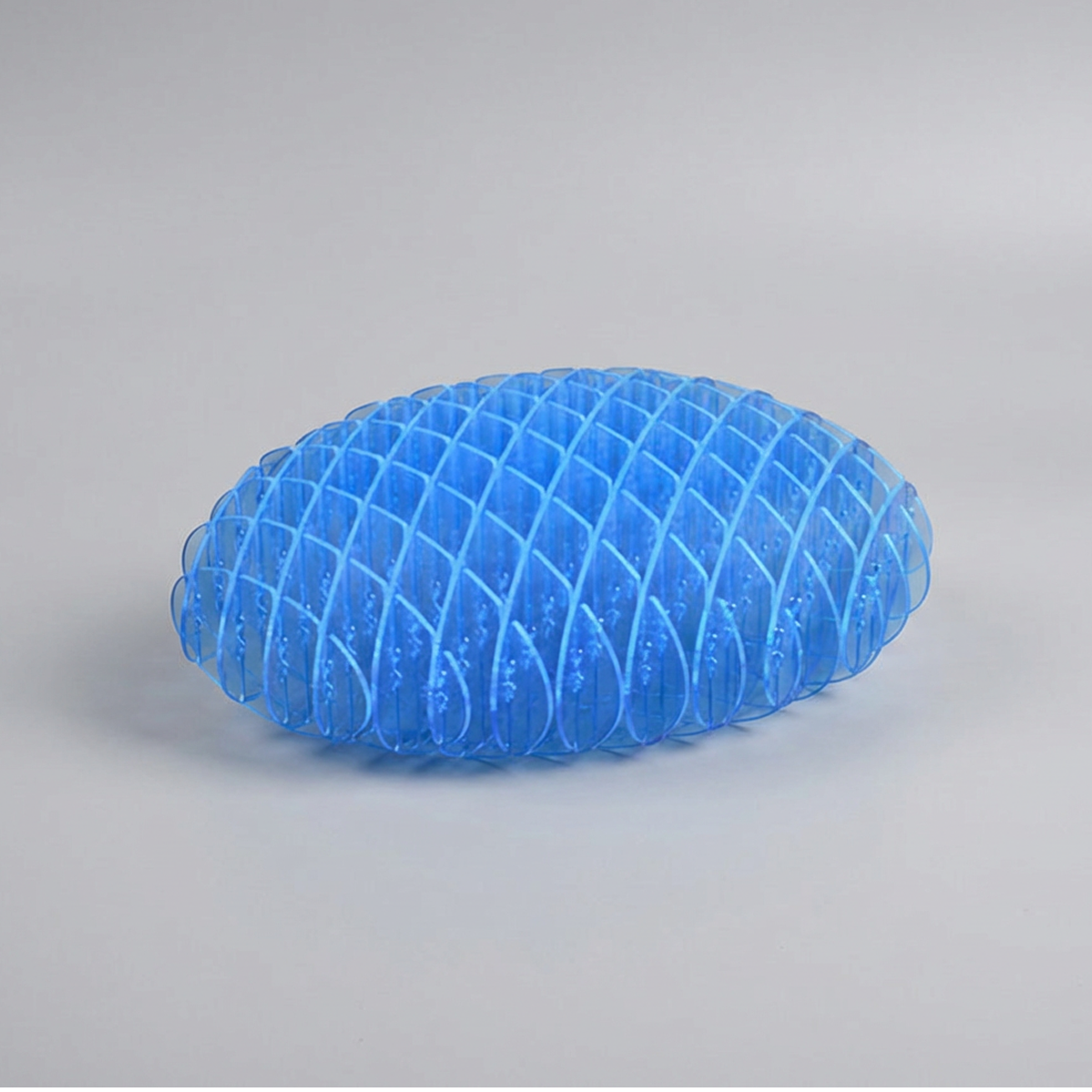 The Warp Worm Kinetic Flow-State Module in Royal Blue - Tactile sensory tool by Lumenly