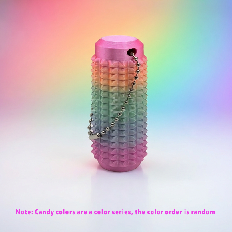 The Spiked Core in Candy Pink and Purple gradient - High-definition 3D-printed spiked texture